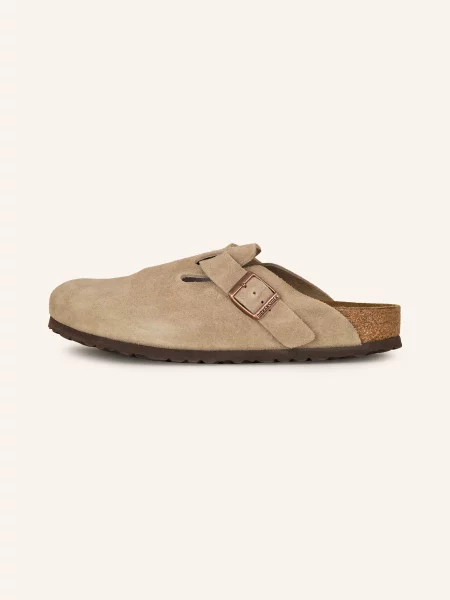 Klapki mules Birkenstock beżowe