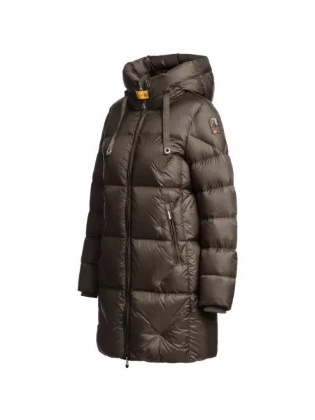 Geacă cu puf Parajumpers cu glugă verde