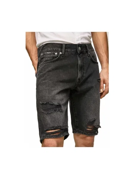 Szorty jeansowe Pepe Jeans czarne