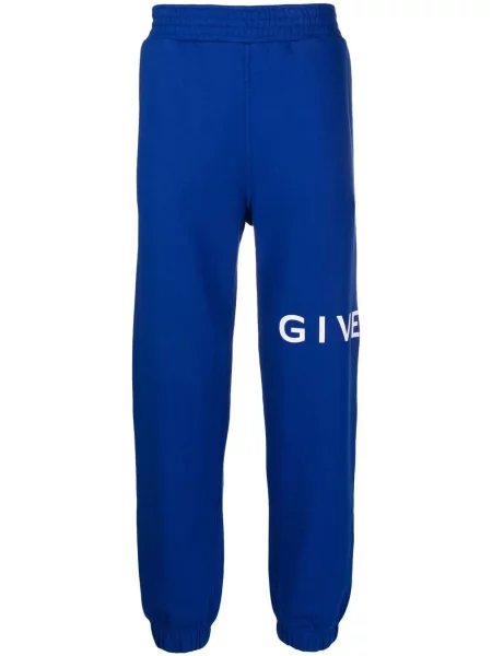 Pantaloni Givenchy cu imagine albastru
