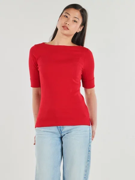 Pletena majica Lauren Ralph Lauren crvena