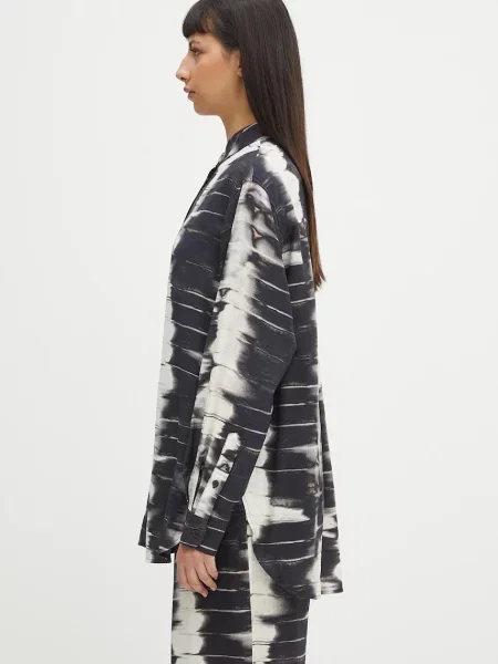 Samsoe Samsoe koszula relaxed z kołnierzykiem klasycznym czarny