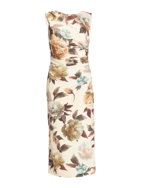 SWING Rochie crem / deschis / maro / maro pueblo albastru
