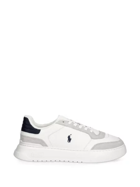 Steppelt szarvasbőr papucs Polo Ralph Lauren autogrammal kék