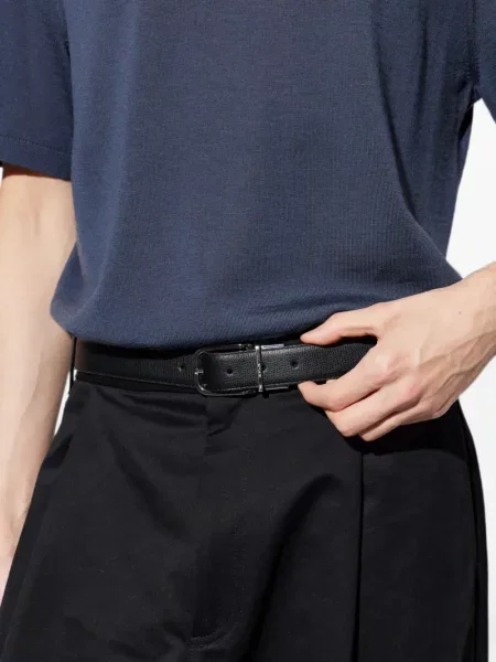 Cu centură reversibil curea Paul Smith din piele maro