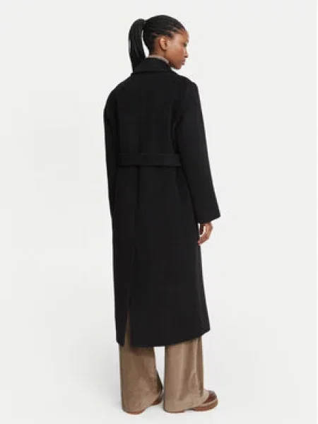 Weekend Max Mara Vilnonis paltas Bronte juoda