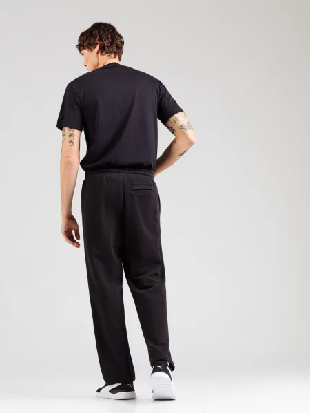 PUMA Nohavice Essentials čierna biela
