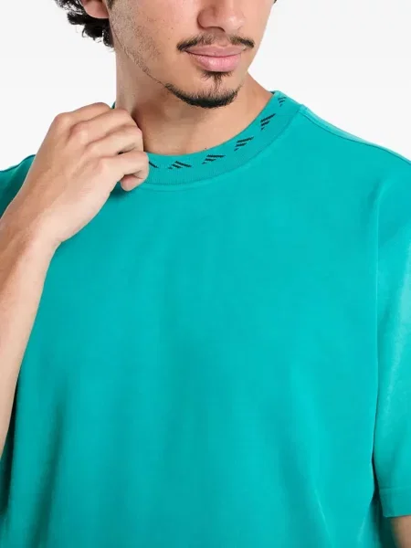 Бягане тениска Adidas с леопардов принт от джърси черно