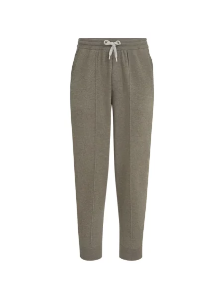 Pantaloni Brunello Cucinelli din cașmir verde