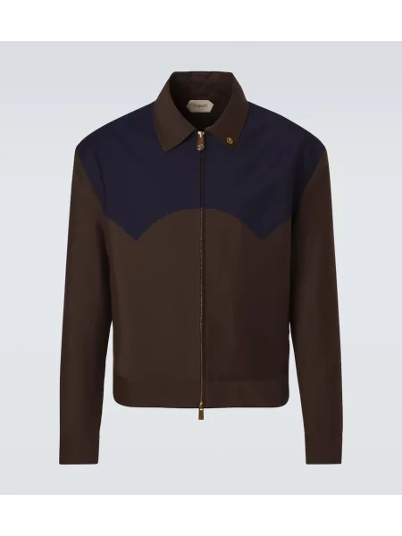 Geacă Versace de lână maro