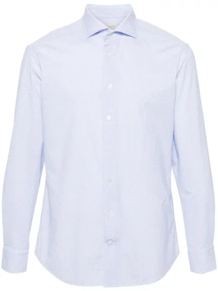 Риза Traiano Milano на точки бяло