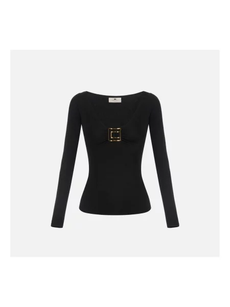 Top Elisabetta Franchi negru