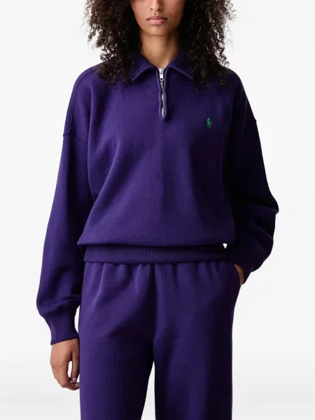 Hanorac cu fermoar Polo Ralph Lauren violet