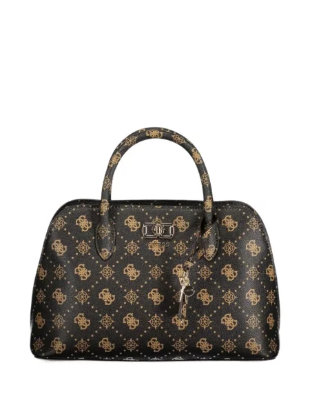 Geantă shopper Guess cu imagine maro
