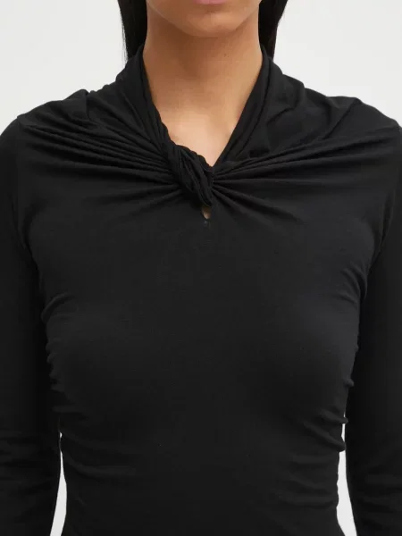Однотонная блузка Rick Owens Lilies черная