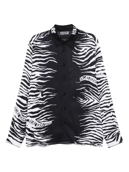 Риза Versace Jeans Couture с принт черно