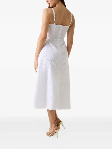 Rochie midi Guess alb