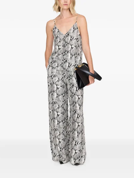 Top Anine Bing cu decolteu în V alb