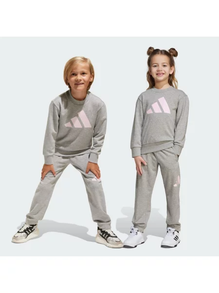 Dětské kalhoty jogger Adidas šedé