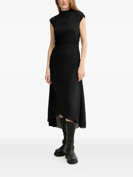 Rochie Allsaints plisată de costum negru