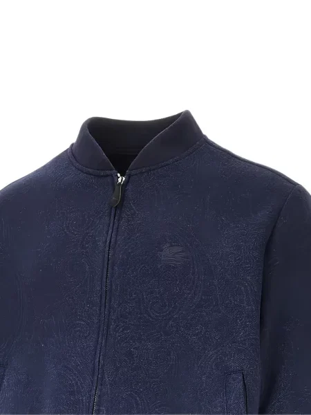 Geacă bomber Etro cu model paisley albastru