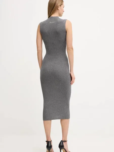 Сукня Guess JULIA maxi облягаюче сірий