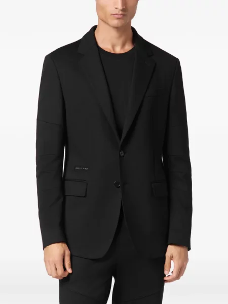 Sacou Philipp Plein din fleece negru