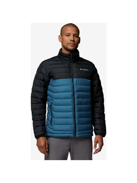 Kurtka damska Columbia Powder Lite II niebieski petroleum S czarny