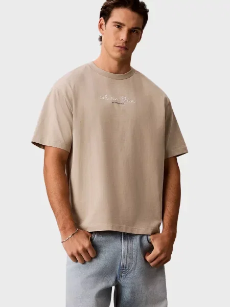 Футболка Calvin Klein Jeans бежевая