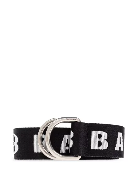 Curea Balenciaga cu autograf negru