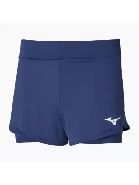 Дамски тенис шорти Mizuno Flex Short estate blue синьо