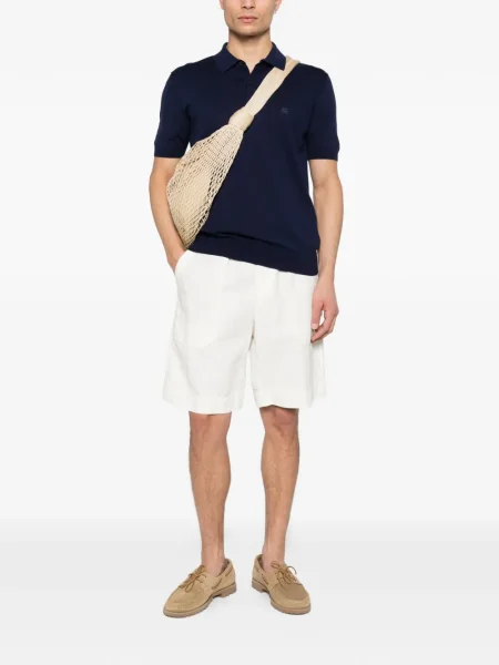 Polo Etro cu broderie albastru