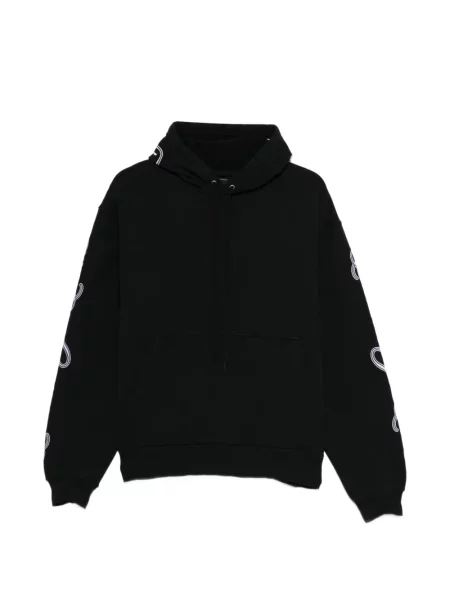 Hanorac cu glugă Balenciaga cu autograf negru