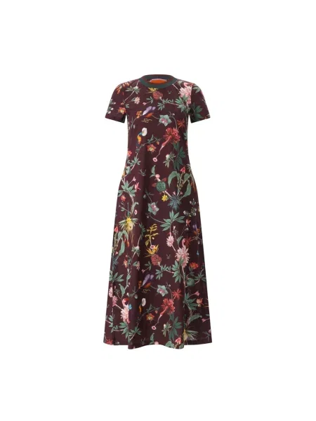 Wielobarwność sukienka midi La Doublej do kolan