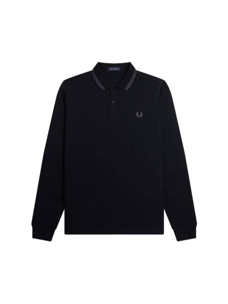 Koszulka polo Fred Perry z długim rękawem czarna