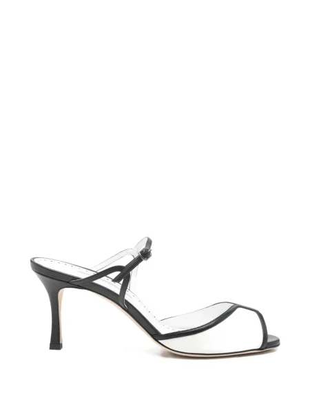 Sandale Manolo Blahnik din piele alb