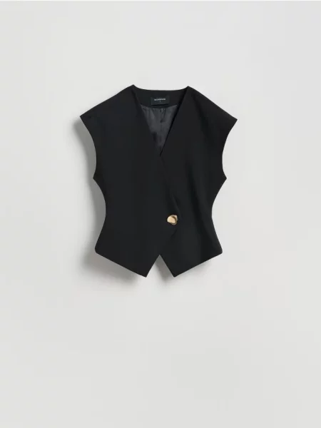 Reserved Жилет з додаванням чорний