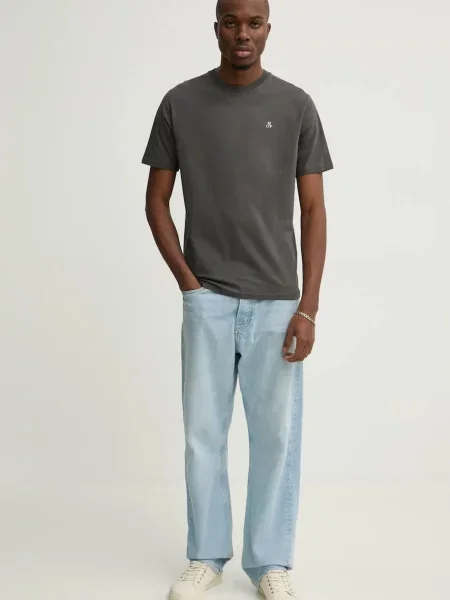 Меланжевая футболка Marc O'polo серая