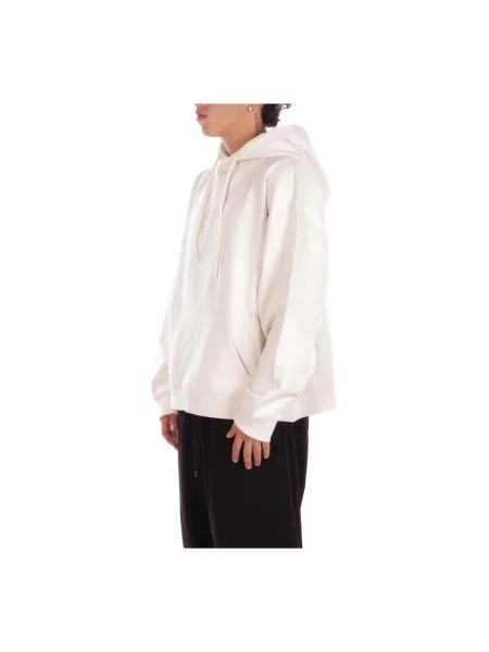 Bluza z kapturem John Richmond z kapturem z logo biała