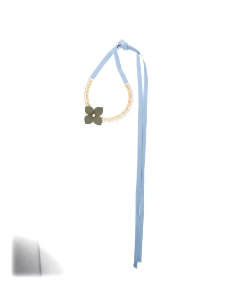 Colier Marni cu model floral auriu