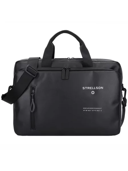 Strellson Taška Na Notebook Stockwell Charles černá bílá