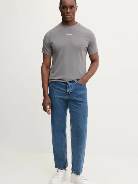 Karl Lagerfeld t-shirt gładki szary