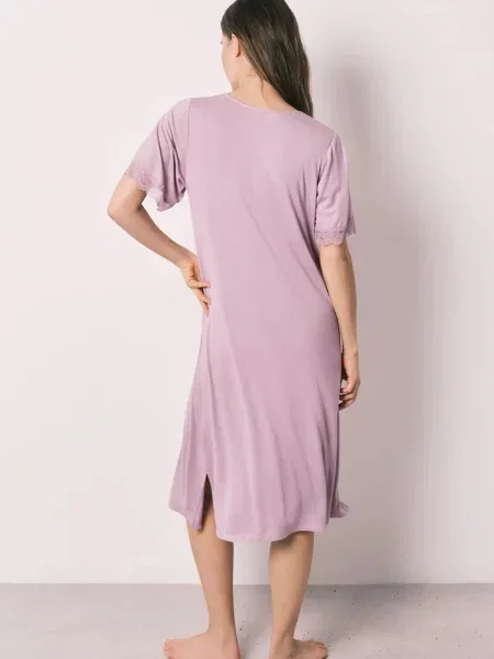 Women'secret noční košile s viskózou růžová