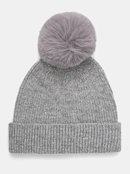 Шапка с вълна Morgan сиво