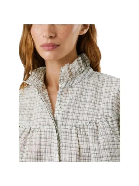 Denim ruha Pepe Jeans fehér