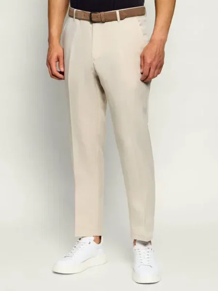 GUESS Pantaloni MYRON | cu adaos de in bej