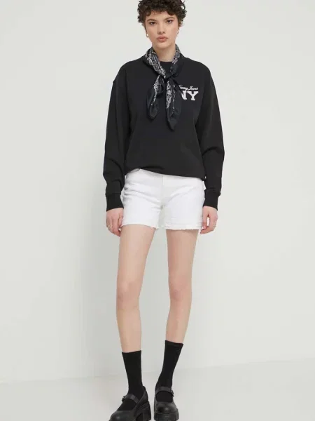 Τζιν σορτς Superdry άσπρο λευκό
