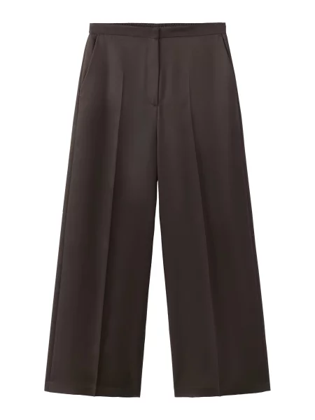 MANGO Pantaloni cu dungă FLUID' maro