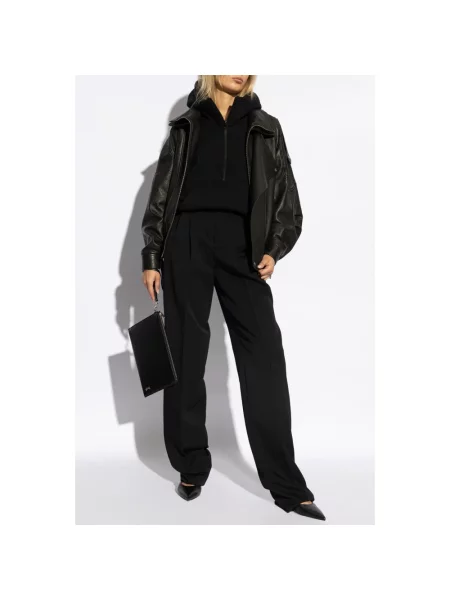 Bluza z kapturem Saint Laurent z kapturem czarna