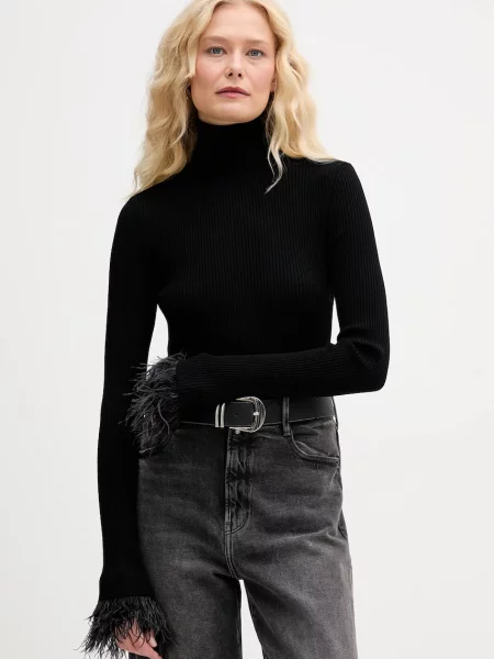 Aniye By pulover light cu guler negru